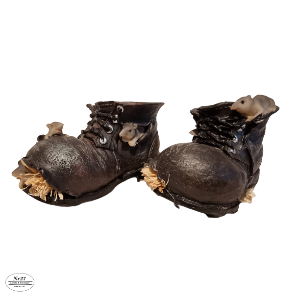 Plantesko med mus og halm 11 cm par