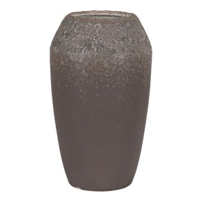 HOUSE NORDIC Vase i keramik, brun, rund, 13x22 cm