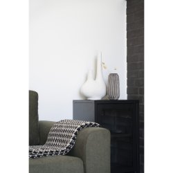 HOUSE NORDIC Vase i hvid keramik 23x11,5x37 cm