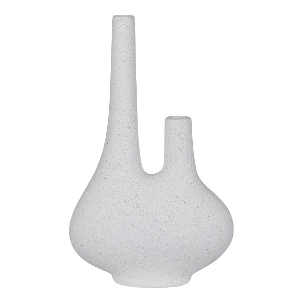 HOUSE NORDIC Vase i hvid keramik 23x11,5x37 cm