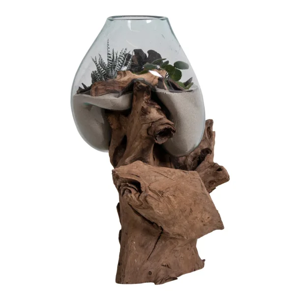 HOUSE NORDIC San Marino Waterdrop Vanddrbe i glas p trfod hjde 50 cm