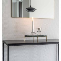 HOUSE NORDIC Lysestage i glas, klar 7x7x8,5 cm