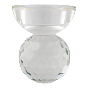 HOUSE NORDIC Lysestage i glas, klar 7x7x8,5 cm