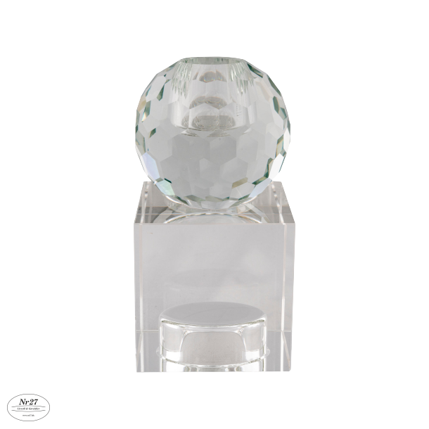 HOUSE NORDIC Lysestage i glas, klar 6x6x11,5 cm