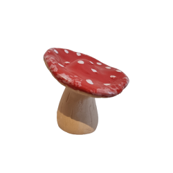 Paddehat som rd fluesvamp7,5 x 7,5cm