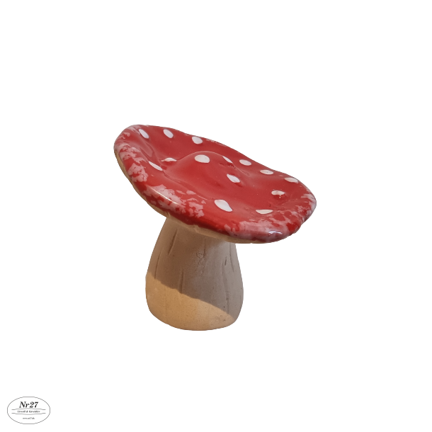 Paddehat i 3D, som rd fluesvamp7,5 x 7,5cm