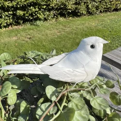 La Vida Fugl Hvid m/clips