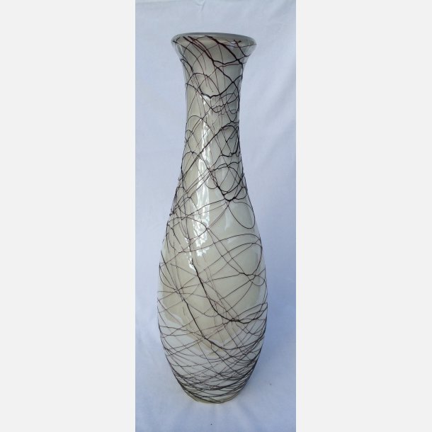 Glas Vase Hvid 42cm