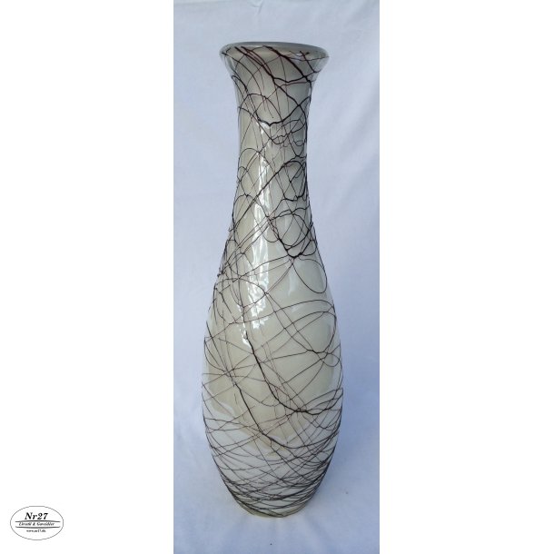 Glas Vase Hvid 42cm