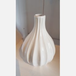 Keramik Vase Creme Hvid 16cm