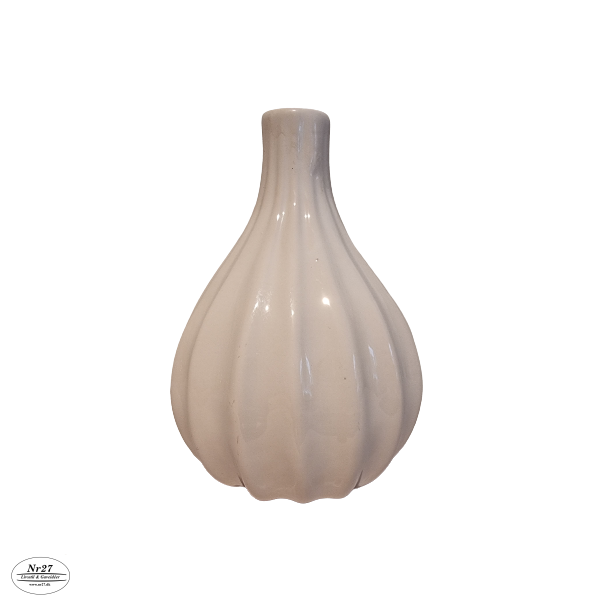 Keramik Vase Creme Hvid 16cm