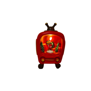 Tv med lys 12cm Rensdyr