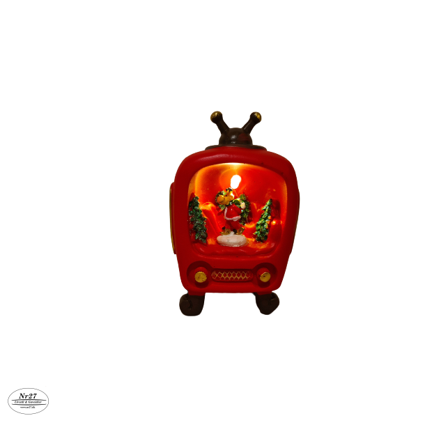 Tv med lys 12cm Rensdyr