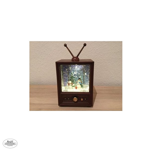Tv med sne og musik