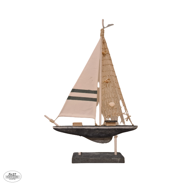 Maritimt Sejlskib i Tr 48cm hj