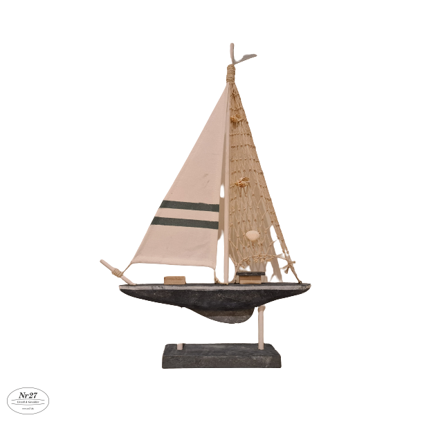 Maritimt Sejlskib i Tr 48cm hj