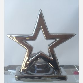 Julestjerne m/stage 12cm