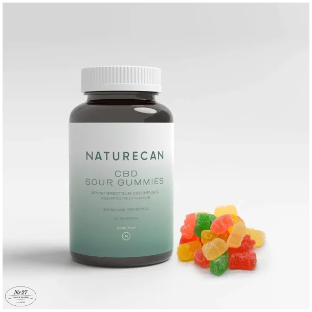 NATURECAN CBD Syrlige Vingummier 10mg 30stk
