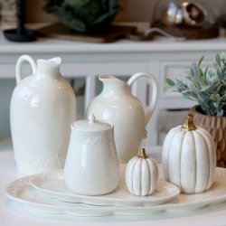 CHIC ANTIQUE Grskar med Guld 13cm