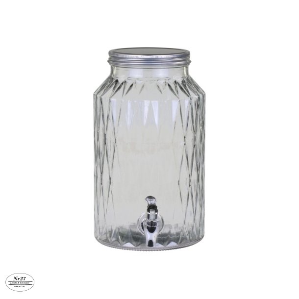 CHIC ANTIQUE DISPENSER I GLAS 3,5 Liter