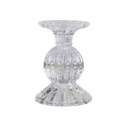 CHIC ANTIQUE LYSESTAGER Med Perlekant 14cm