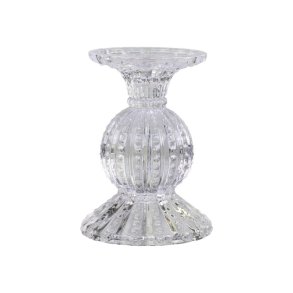 CHIC ANTIQUE LYSESTAGER Med Perlekant 14cm