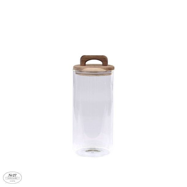 CHIC ANTIQUE OPBEVARINGSGLAS MED LG Hjde 24cm