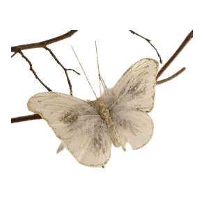 La Vida Sommerfugl Guld m/clips