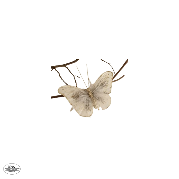 La Vida Sommerfugl Guld m/clips