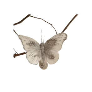 La Vida Sommerfugl Slv m/clips