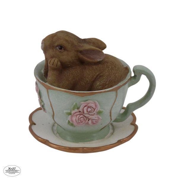 La Vida Hare i grn tekop H7,5cm D8cm