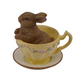 La Vida Hare i gul tekop H7,5cm D8cm