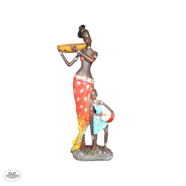 Afrika Mor og Barn 42cm
