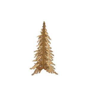 Juletr i rustfrit stl Guld 15 cm hj