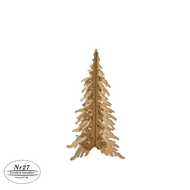 Juletr i rustfrit stl Guld 15 cm hj