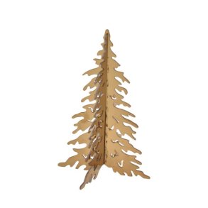 Juletr i rustfrit stl Guld 20 cm hj