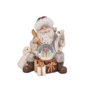 Julemand med glaskugle 14 cm hj