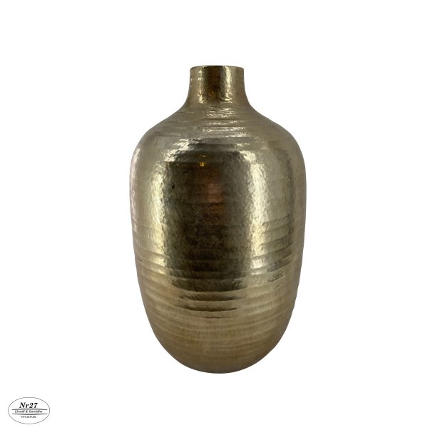 La Vida Keramikvase antik guld 