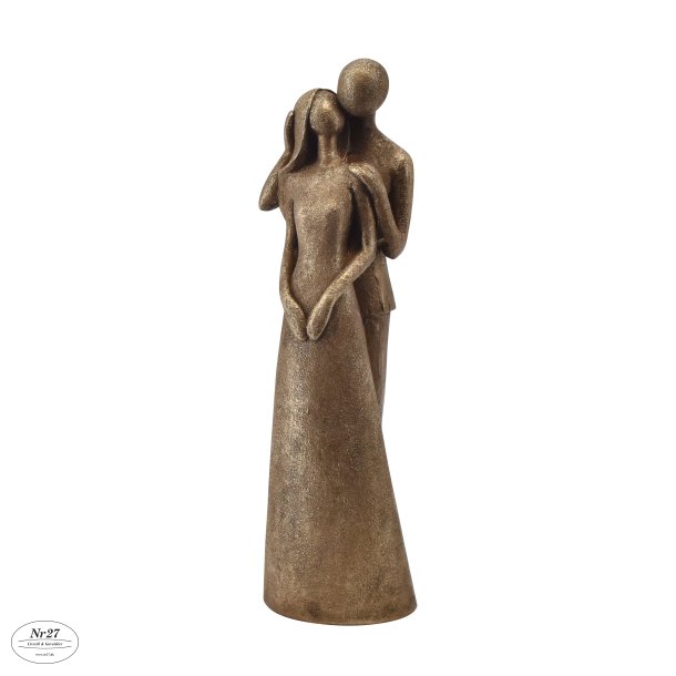 La Vida Par, antik guld H23cm