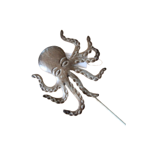 Bl�ksprutte i metal p� 50cm pind 