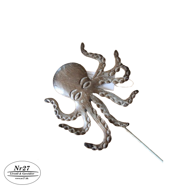 Bl�ksprutte i metal p� 50cm pind 