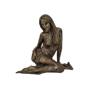 Siddende Kvinde Antik Look