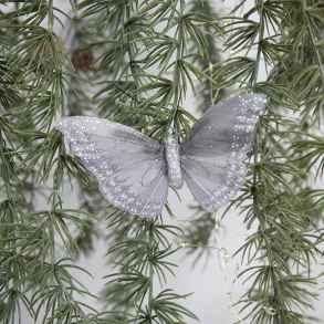 Sommerfugl slvfarvet