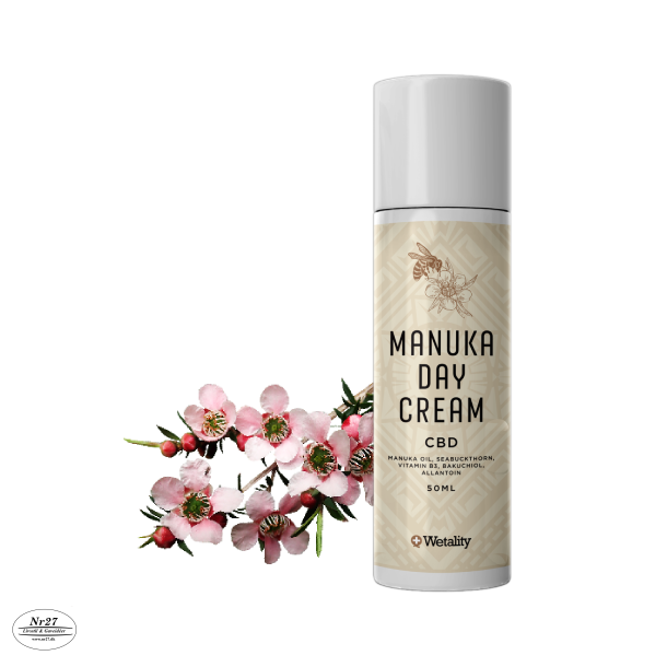 WETALITY Manuka Day Cream 1200mg CBD