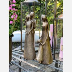 La Vida Par, antik guld H23cm